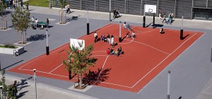 Munich 3D Basketball Court 300x140 Выпуклая баскетбольная площадка